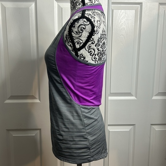 Athleta Tank Top Purple Gray Racerback XS - Picture 2 of 4